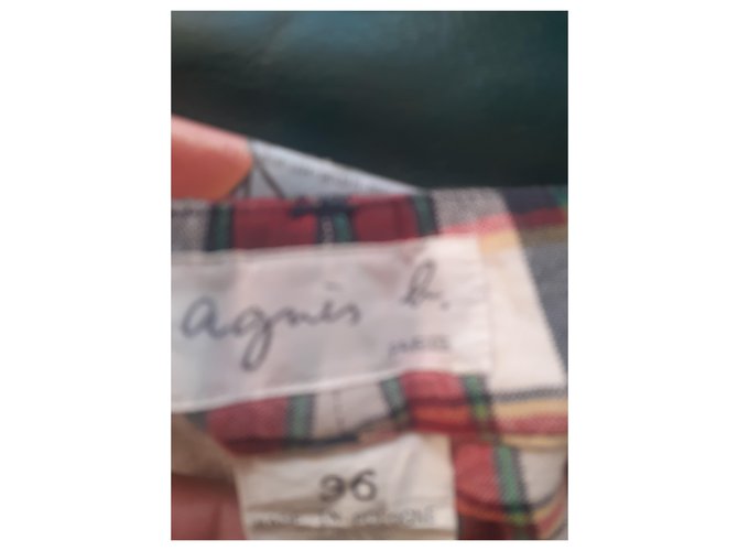 Agnès b. Un pantalon, leggings Coton Multicolore  ref.204177