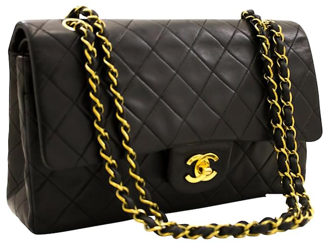 Bolso de mano de Chanel Negro Cuero  ref.204217