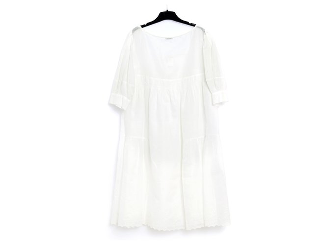 Miu Miu WHITE BABYDOLL FR40 Coton Blanc  ref.204227