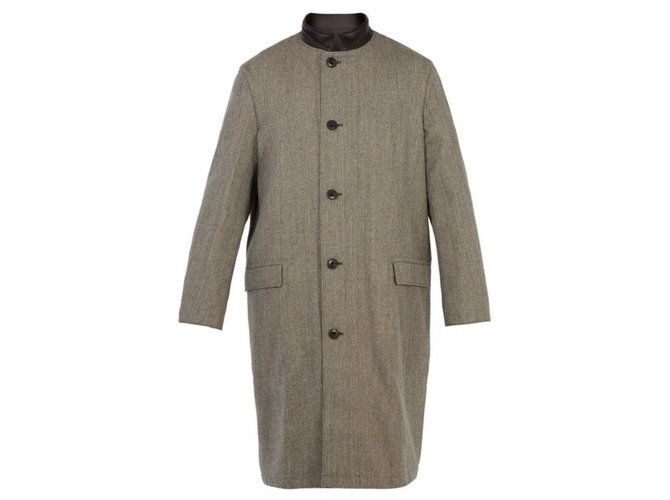 Lemaire Reversible wool coat Grey  ref.204237