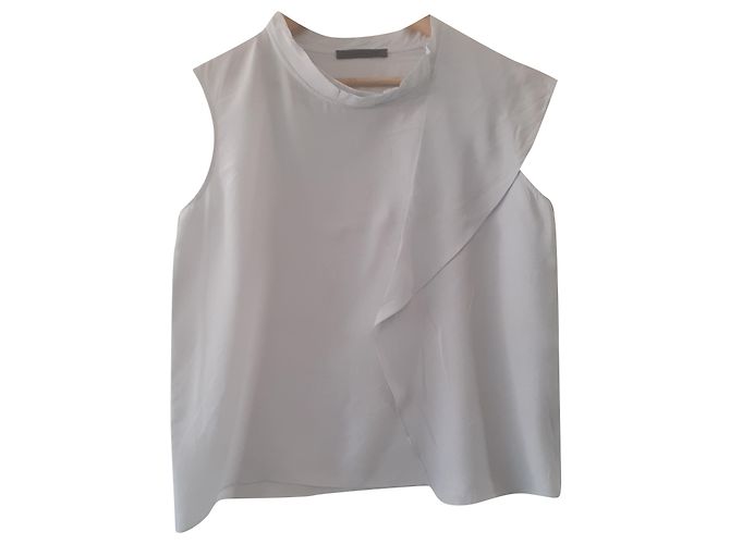 Autre Marque Scanlan & Théodore Seidenbluse Hellblau