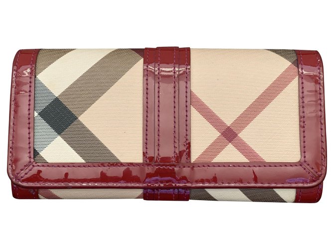 Burberry portefeuilles Toile  ref.204288