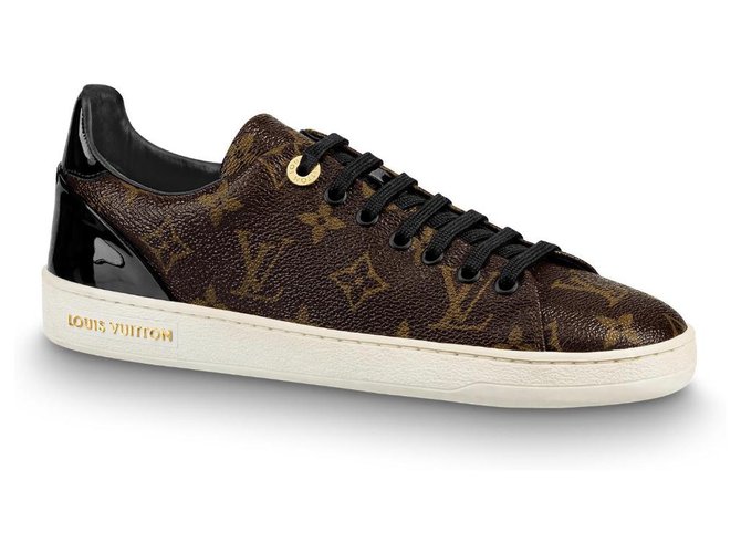 Louis Vuitton LV frontrow trainer Brown Leather  ref.204290