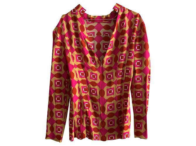 Top Marni in viscosa stampata multicolore