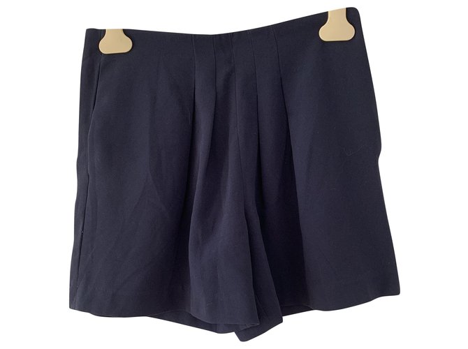 Maje navy blue shorts Acetate  ref.204463