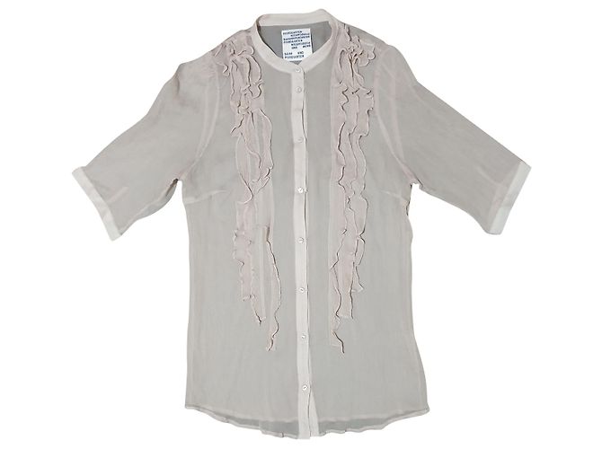 Camicia in seta Baum und Pferdgarten