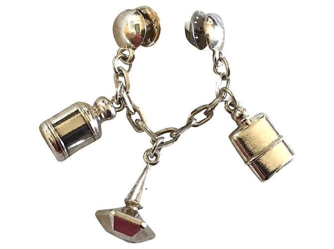 Broche Cacharel de Plata Botella de Perfume