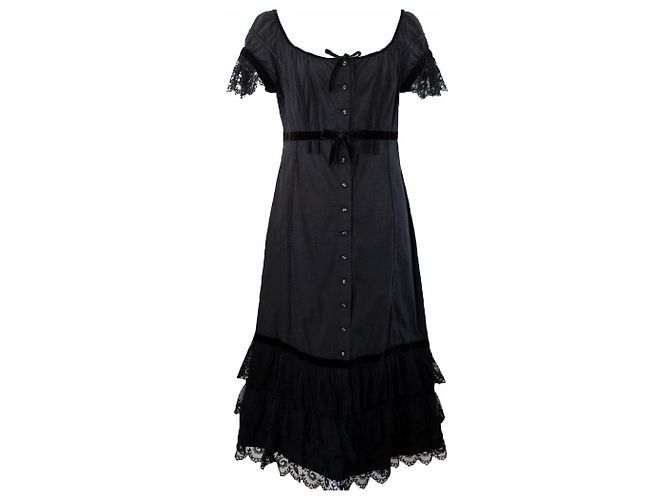 Philosophy Di Alberta Ferretti VESTIDO DE COCTEL DE DISEÑO DE LUJO Negro
