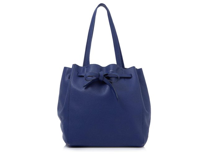 Céline Celine Blue Phantom Cabas Leather Tote Bag Pony-style calfskin  ref.204527