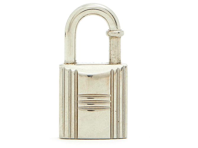Hermès KELLY LOCKER SILVER HDW Argento Metallo