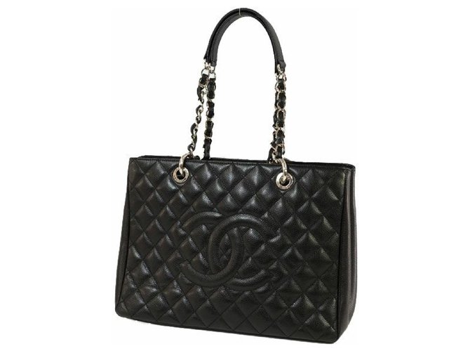 Chanel Sacola GST Bolsa de ombro para mulher A50995 hardware preto x prata  ref.204671