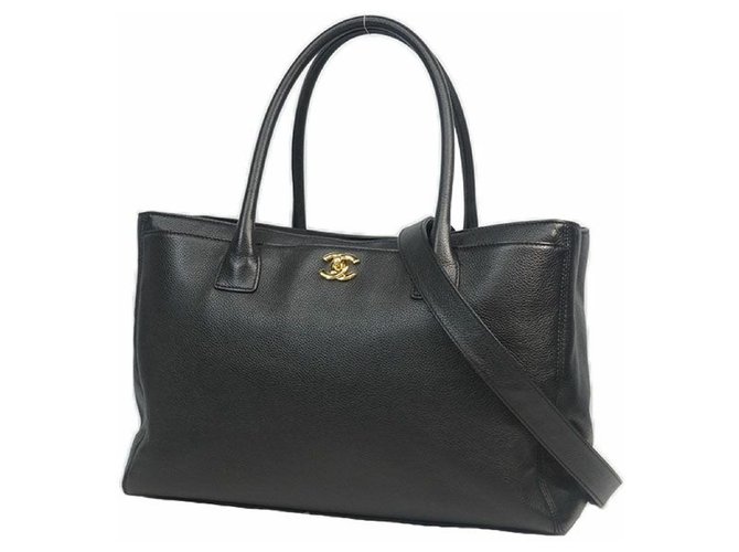 Chanel executive 2WAY shoulder Womens tote bag black x gold hardware  ref.204687