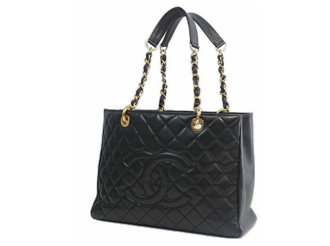 Chanel GST chain tote Womens tote bag black x gold hardware ref.204735 -  Joli Closet