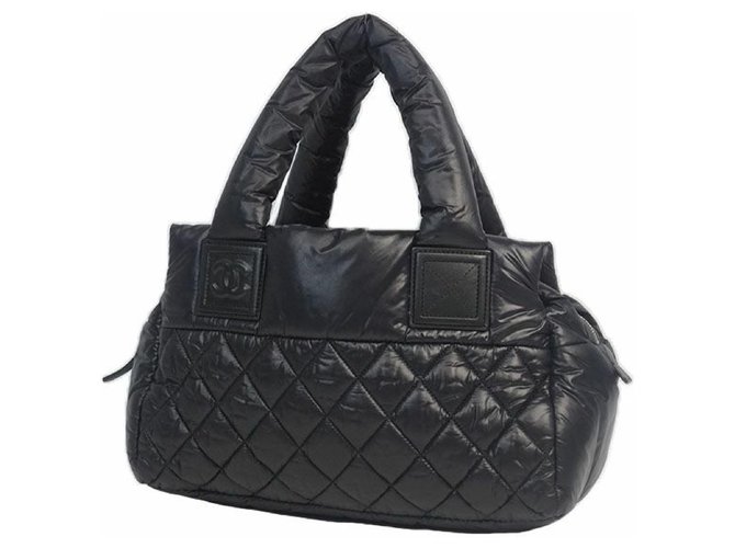 Chanel coco Cocoon Sac Boston Femme noir x matériel argenté  ref.204824