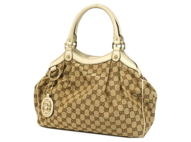 Gucci Sukey handbag Bolsa para mulher 211944 493075 bege  ref.204880