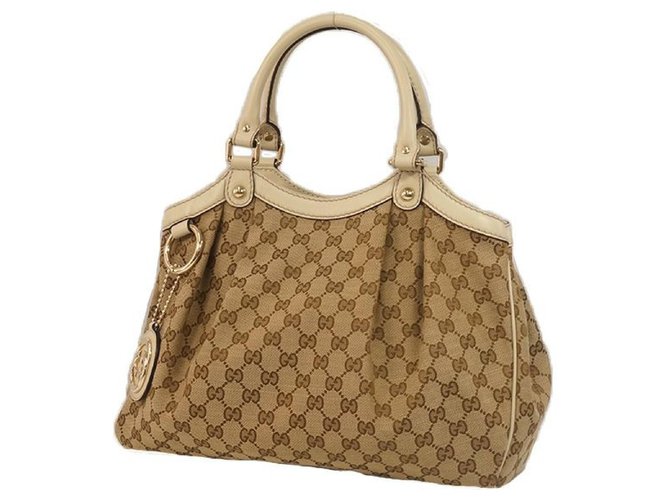Gucci Sukey handbag Womens handbag 211944 beige x gray  ref.204905