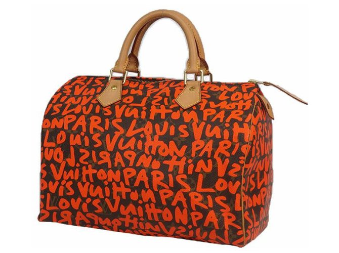 Louis Vuitton Speedy30 Womens Boston bag M93705 orange  ref.204937