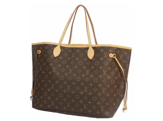 Louis Vuitton NeverfullGM Womens tote bag M40157 Brown Cloth  ref.205006
