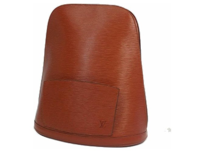 Louis Vuitton Cobran Womens ruck sack Daypack M52293 kenyan brown Leather  ref.205046
