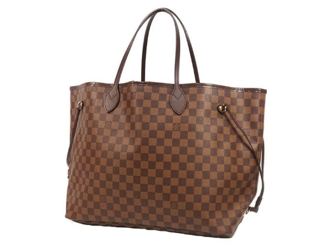 Louis Vuitton NeverfullGM Womens tote bag N51106 damier ebene Cloth  ref.205060