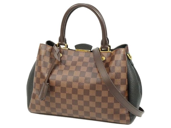 Louis Vuitton Britanny Womens handbag N41673 Damier level x noir Cloth  ref.205097