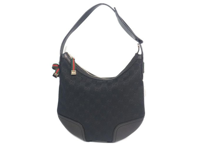Gucci Mini sac à bandoulière une épaule pour femme 162895 black Noir  ref.205104