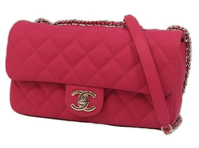 Chanel hombro de cadena matelasse�E� Bolso de hombro para mujer rosa x plata hardware  ref.205141