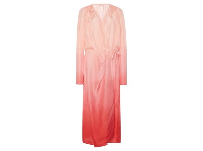 Attico Ombre Dress Pink Silk  ref.205191