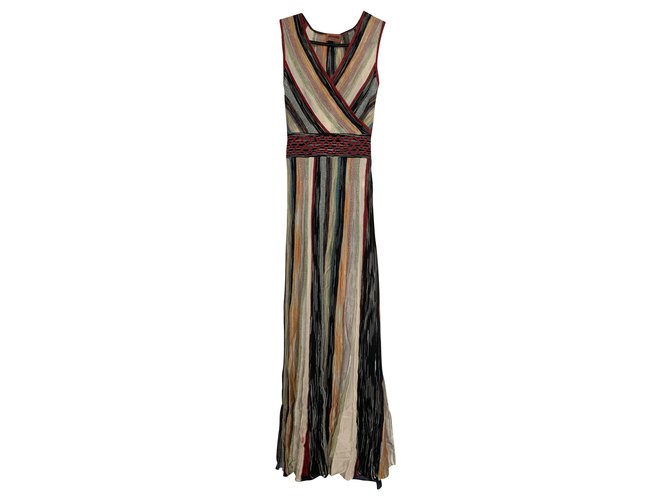 MISSONI knitted dress Multiple colors Viscose  ref.205194