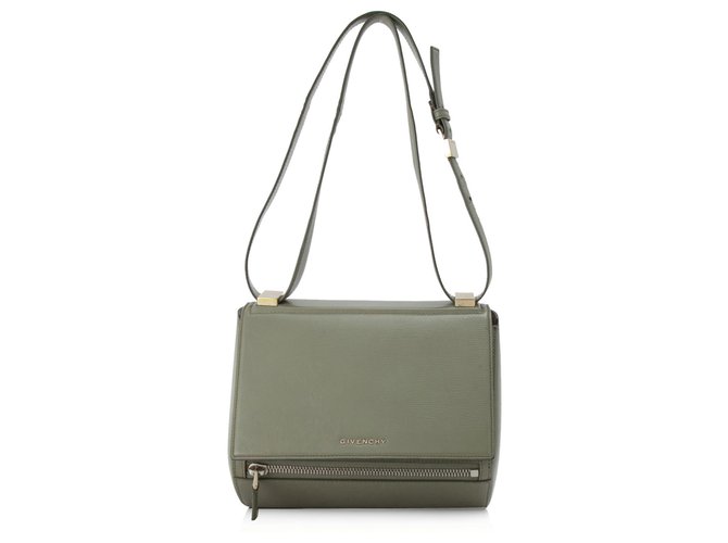 Givenchy Green Pandora Box Leather Shoulder Bag Pony-style calfskin  ref.205356