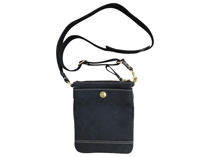 Bolsa de ombro Coach como nova Preto