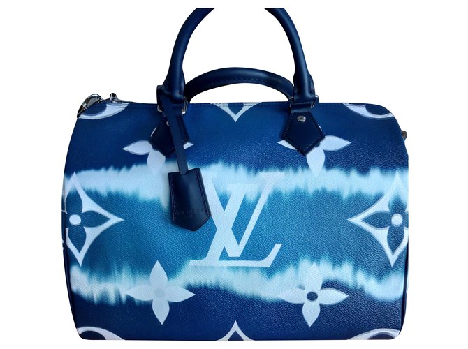 Louis Vuitton Speedy 30 Escale Blue Cloth  ref.205484