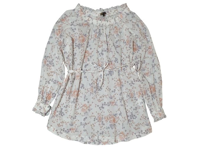 Mini vestido Maje Ragtime Rose de algodón Multicolor