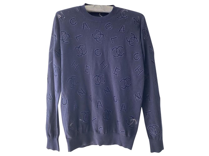 Chanel Pullover Blau 