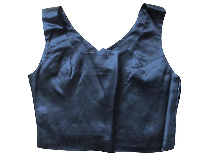 Gianni Versace Schwarzes Crop-Top, Taille 38.