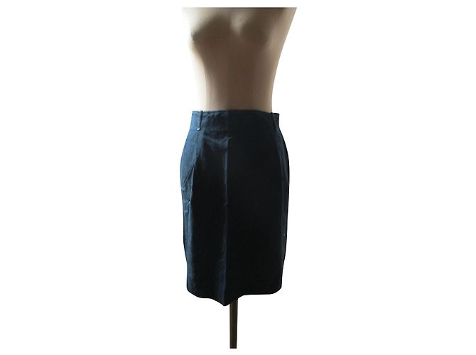 Courreges Gerader Rock, Taille 42. Schwarz