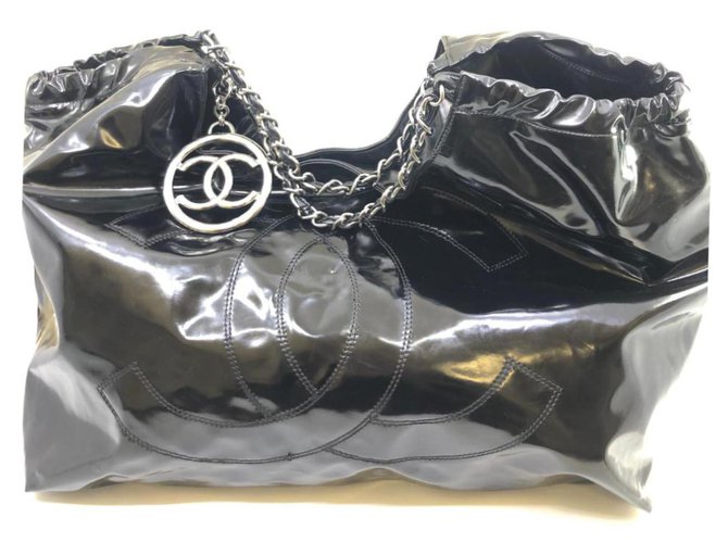 Bolso de mano Chanel Negro Cuero  ref.205791
