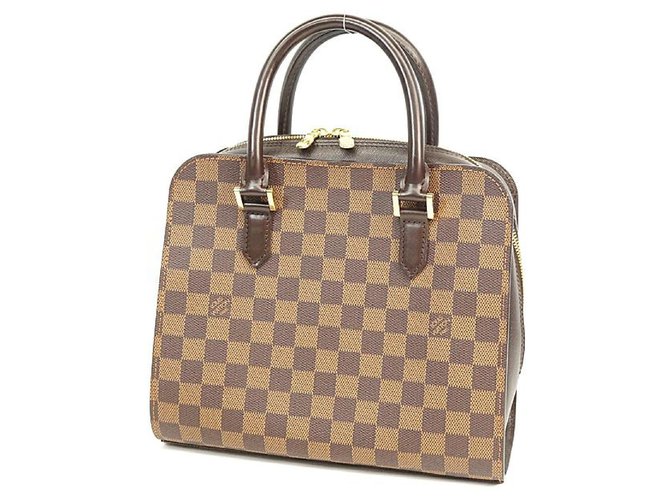 Auth Louis Vuitton Damier Triana N51155 Women's Handbag