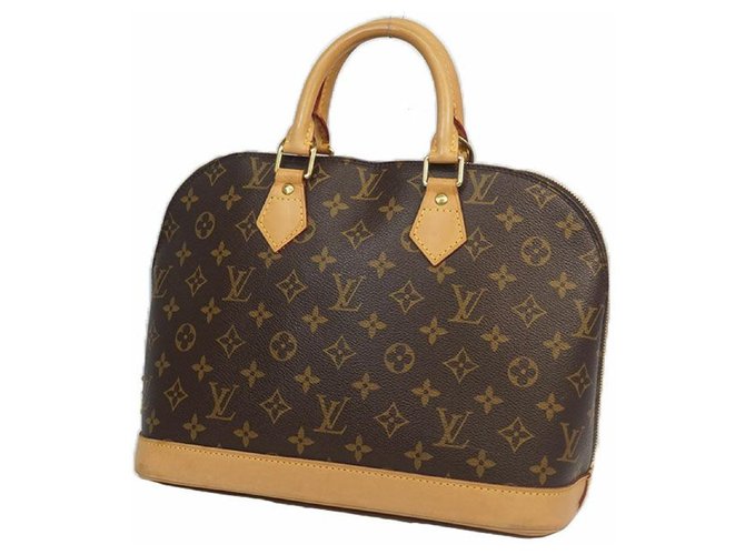Louis Vuitton Alma Used Handbag Monogram Canvas Leather M51130