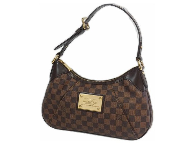 Borsa a tracolla donna LOUIS VUITTON Thames PM N48180 damier ebene Tela  ref.205861 - Joli Closet