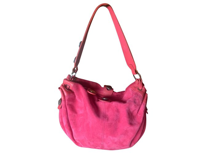 Lancel-Tasche Pink Leder  ref.206347
