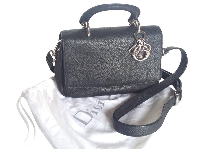 Christian Dior Be Dior. Mão carregada, épaule ou bandoulière. Preto Couro  ref.206426