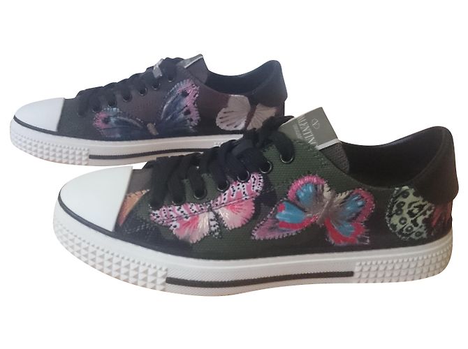Valentino Garavani Sneakers Valentino Camubutterfly, taglia 39 Cachi