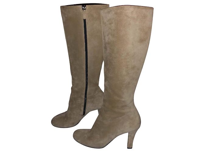 Gucci botas de cano alto Bege