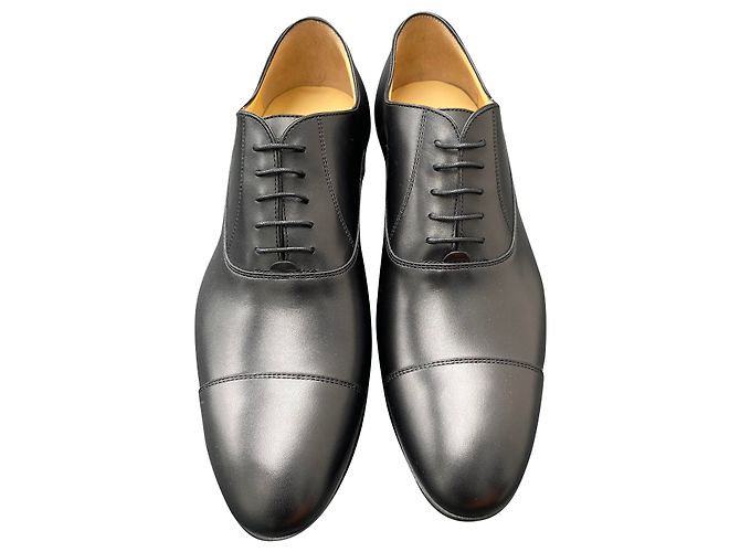 Derby Chanel in pelle di agnello nera Nero