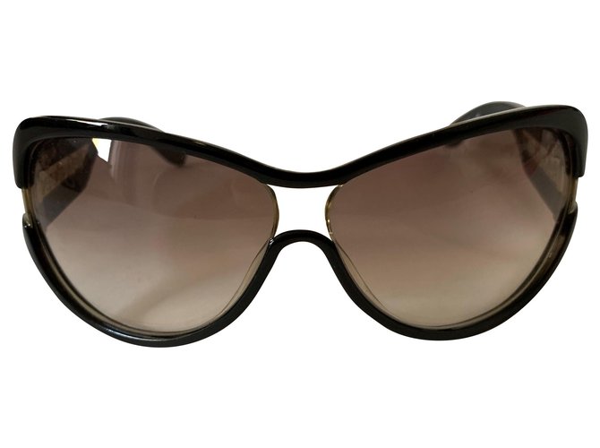 Yves Saint Laurent Gafas de sol de acetato de optyl negro YSL  ref.207508