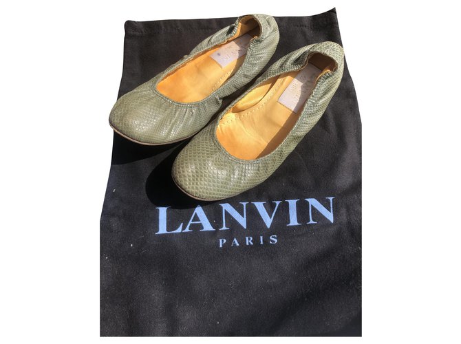 Lanvin Ballet Python Vert clair  ref.207569