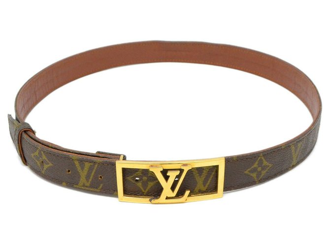 Cintura Louis Vuitton Marrone Tela  ref.207746