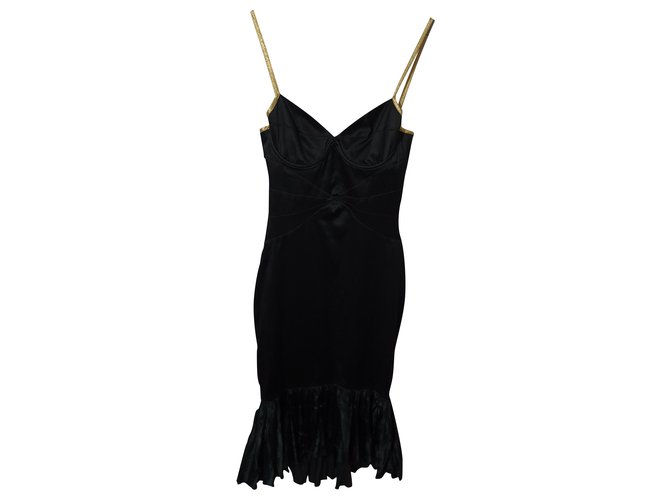 Just Cavalli Dresses Black Polyester Elastane  ref.207862