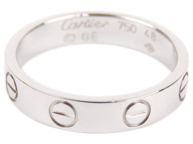 Cartier Silver Love Ring Silvery Metal  ref.207913